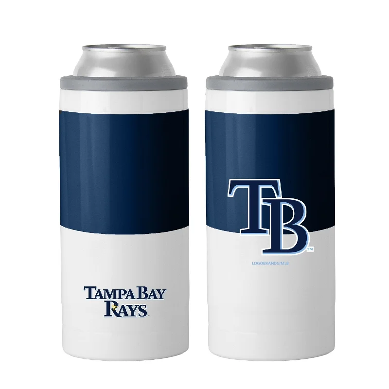 Baseball Team Mug-Tampa Bay Rays 12oz Colorblock Slim Can Coolie