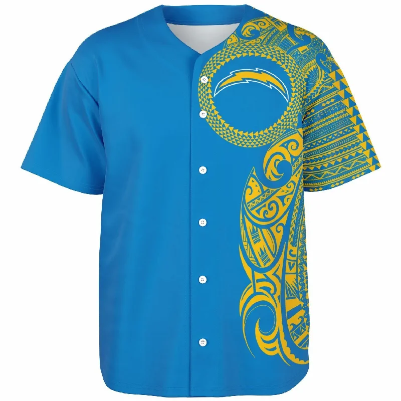 Classic Baseball Jersey-Los Angeles Chargers Baseball Jersey