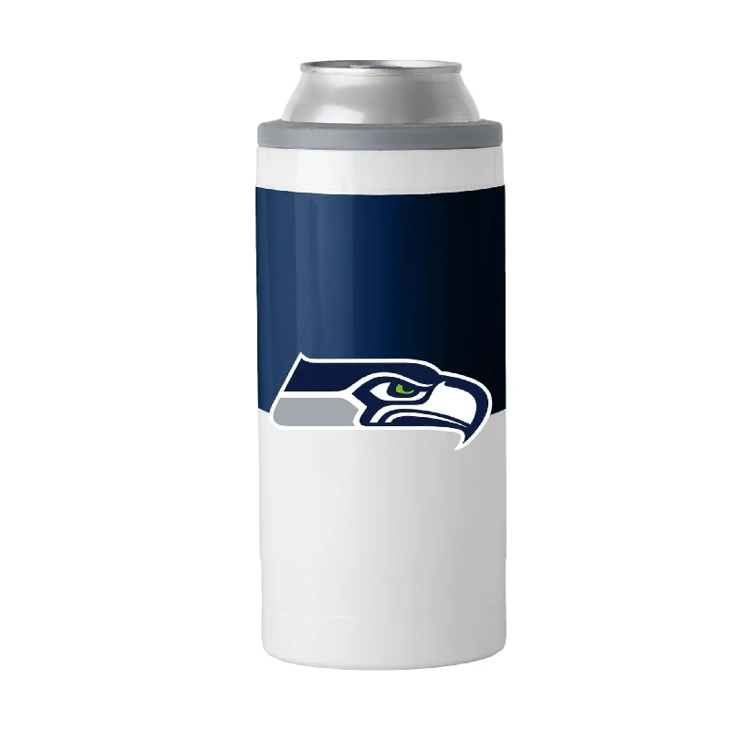 Pink Team Mug-Seattle Seahawks Colorblock 12oz Slim Can Coolie