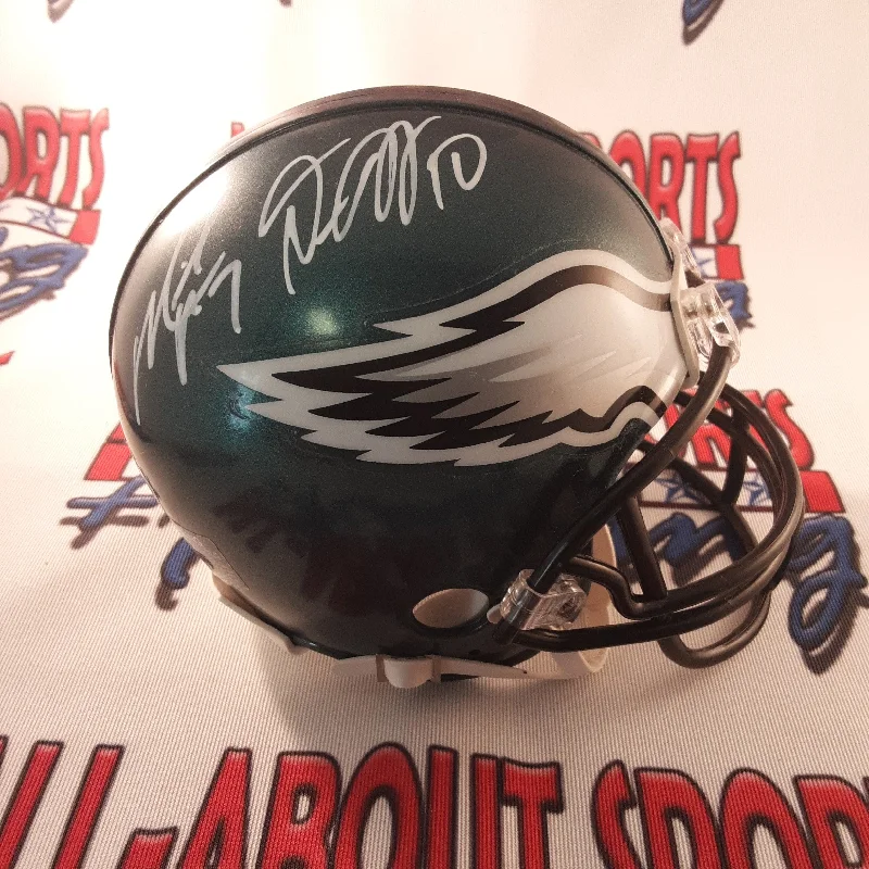 Kids Football Helmet-Desean Jackson and Mike Vick Authentic Signed Autographed Mini Helmet JSA.