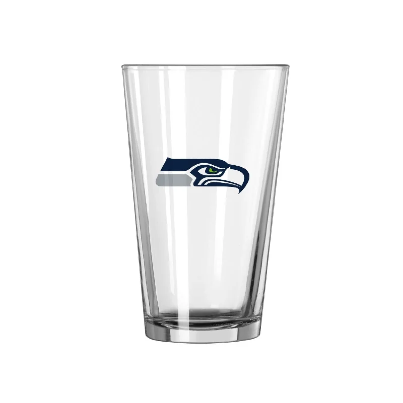 Gradient Team Mug-Seattle Seahawks 16oz Logo Pint Glass