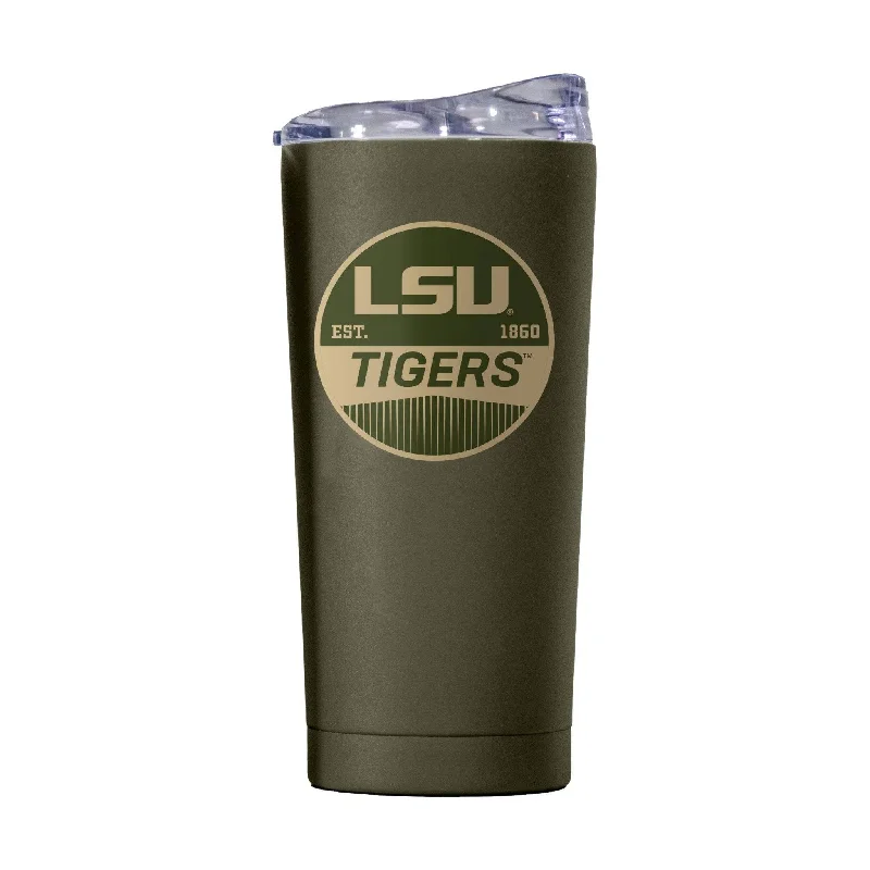 Metallic Team Mug-LSU 20oz Badge Powder Coat Tumbler