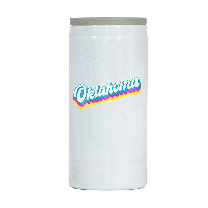 Orange Team Mug-Oklahoma 12oz Shadow Iridescent Slim Coolie