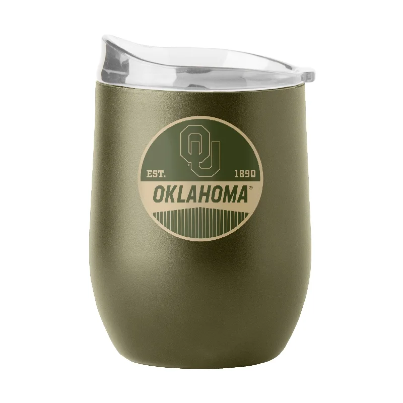 Modern Team Mug-Oklahoma 16oz Badge Powder Coat Curved Beverage