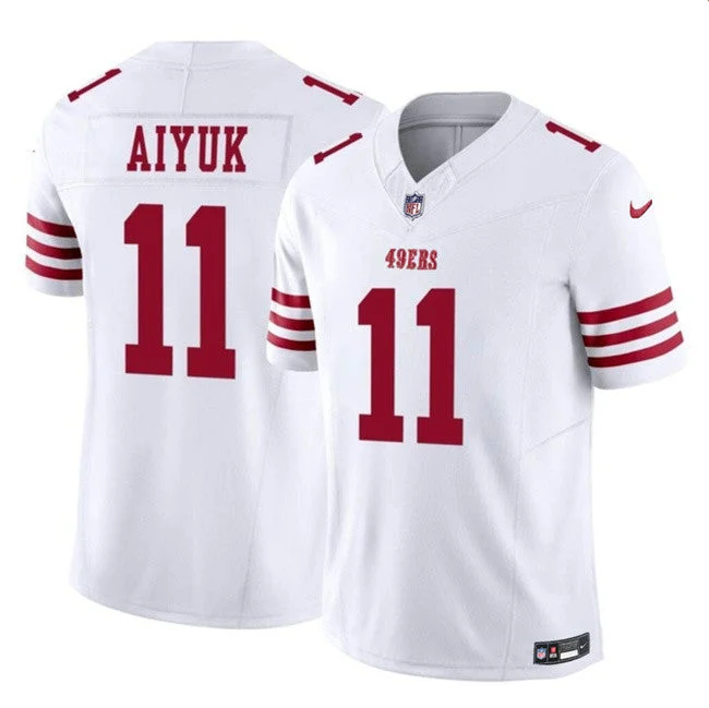 Winter Soccer Jersey-Men's San Francisco 49ers #11 Brandon Aiyuk White 2023 F.U.S.E. Limited Football Stitched Jersey