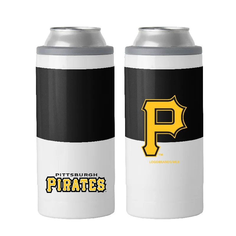 Basketball Team Mug-Pittsburgh Pirates 12oz Colorblock Slim Can Coolie