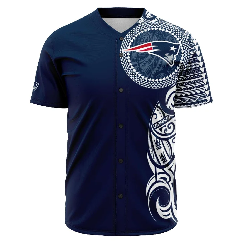 Stitched Baseball Jersey-New England Patriots Baseball Jersey