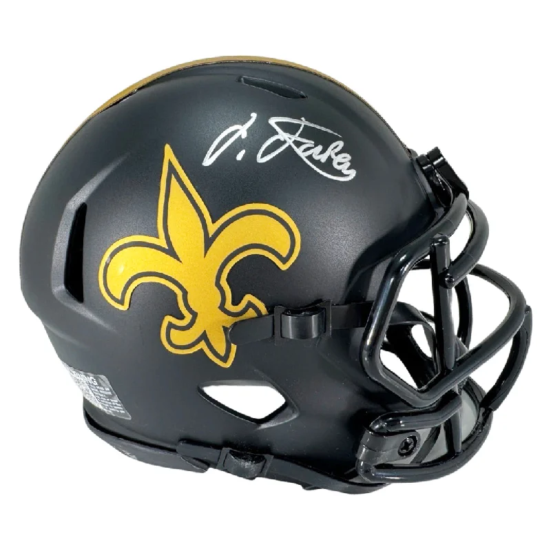 Ergonomic Football Helmet-Isaiah Foskey Signed New Orleans Saints Eclipse Speed Mini Football Helmet (JSA)