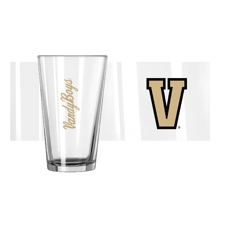 Glossy Finish Team Mug-Vanderbilt 16oz VandyBoys Pint Glass