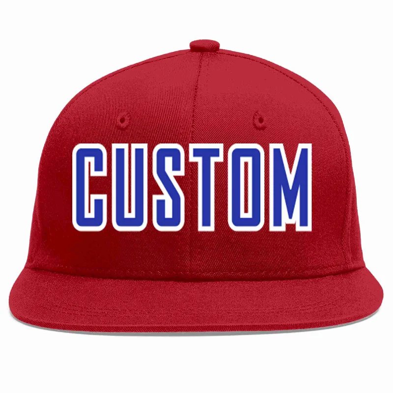 Camping Baseball Cap-Custom Red Royal-White Casual Sport Baseball Cap