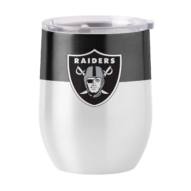 Tea Team Mug-Las Vegas Raiders 16oz Colorblock Stainless Curved Beverage