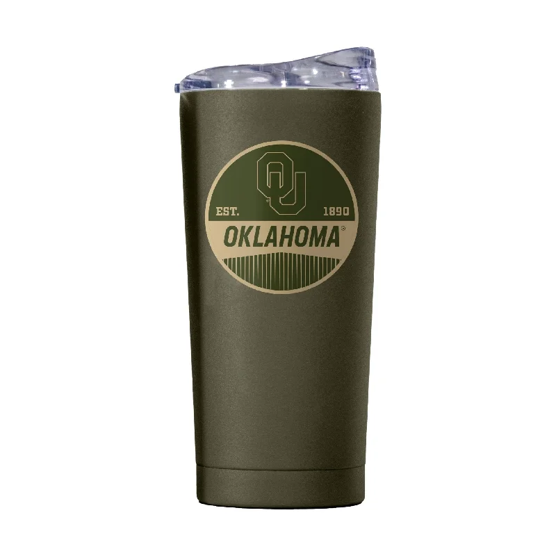 Classic Team Mug-Oklahoma 20oz Badge Powder Coat Tumbler