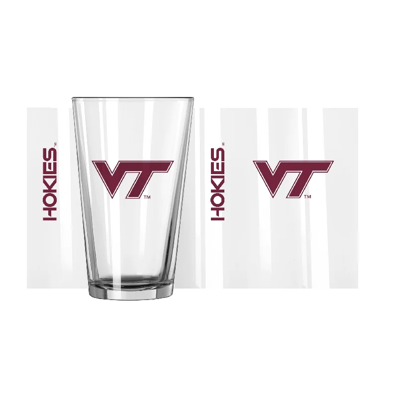 Retro Team Mug-Virginia Tech Gameday 16 oz Pint Glass