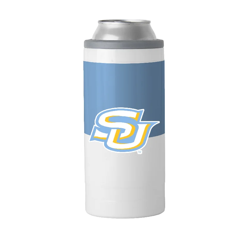 Hockey Team Mug-Southern University Colorblock 12oz Slim Can Coolie