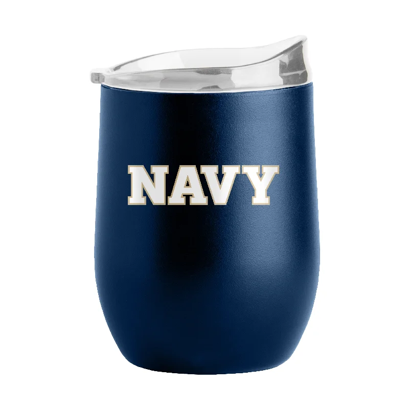 Vintage Team Mug-Naval Academy 16oz Flipside Powder Coat Curved Bev