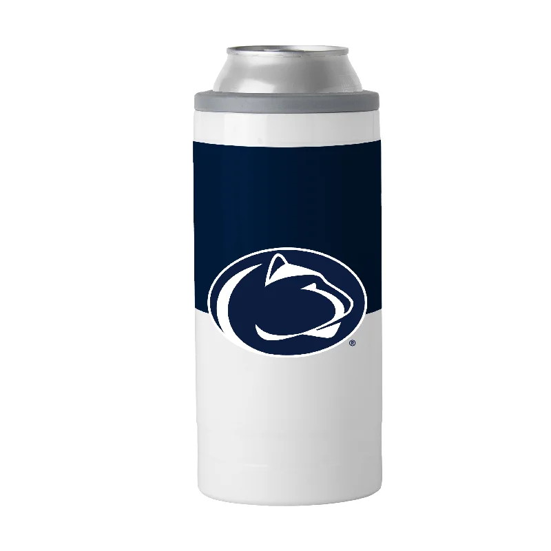 Official Team Mug-Penn State Colorblock 12oz Slim Can Coolie