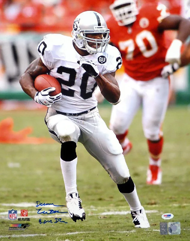 Streamlined Football Helmet-Darren McFadden Autographed 16x20 Photo Oakland Raiders "Run DMC" PSA/DNA Stock #20855