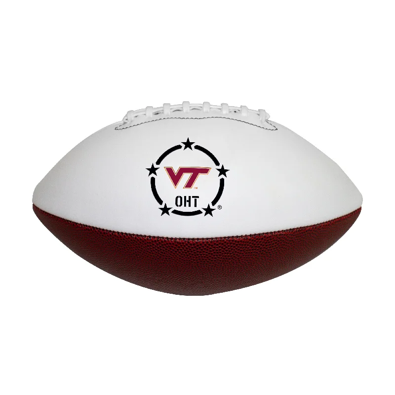 Aerodynamic Rugby Ball-Virginia Tech/OHT Fullsize Autograph Football