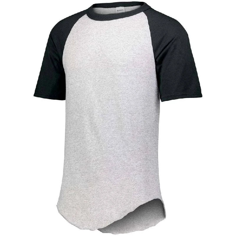 Yellow Baseball Jersey-Short Sleeve Retro Baseball Jersey Grey-Black