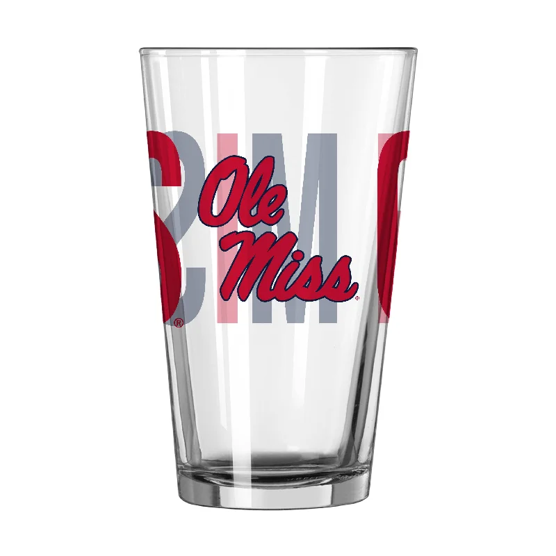 Official Team Mug-Ole Miss 16oz Overtime Pint Glass