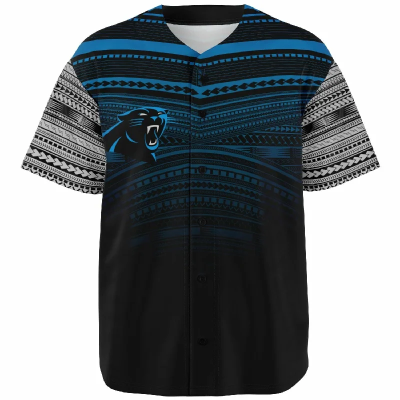 Mesh Baseball Jersey-Carolina Panthers Baseball Jersey