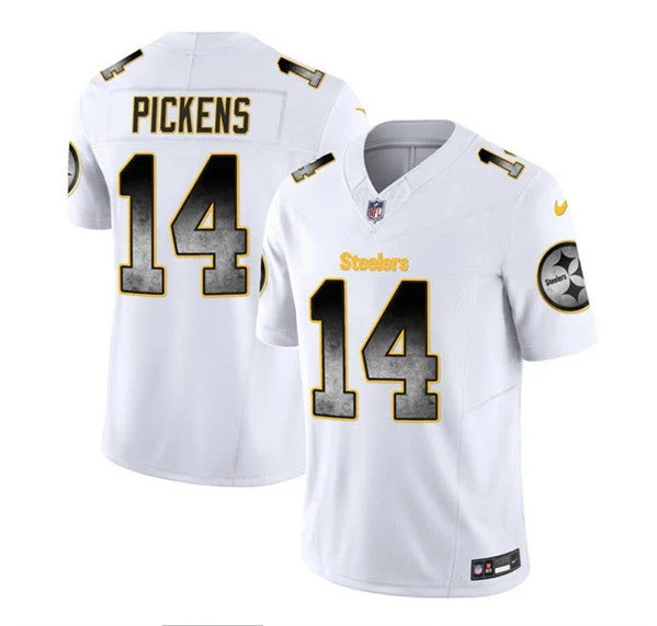 All-Season Soccer Jersey-Men's Pittsburgh Steelers #14 George Pickens White 2023 F.U.S.E. Untouchable Limited Football Stitched Jersey