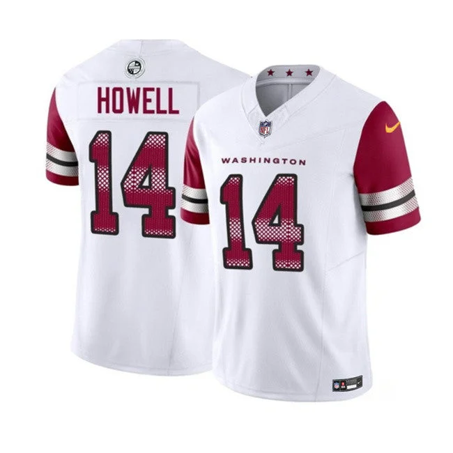 UEFA Soccer Jersey-Men's Washington Commanders #14 Sam Howell White 2023 F.U.S.E. Limited Football Stitched Jersey