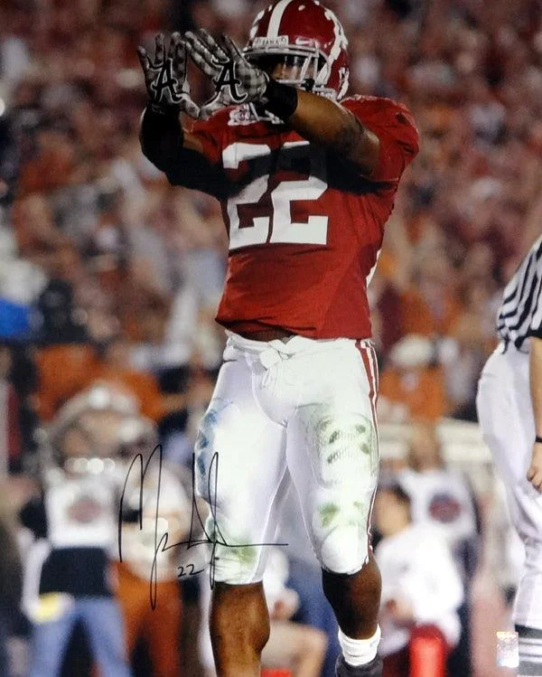 UV Protection Football Helmet-Mark Ingram Autographed 16x20 Photo Alabama Crimson Tide MI Holo Stock #83649