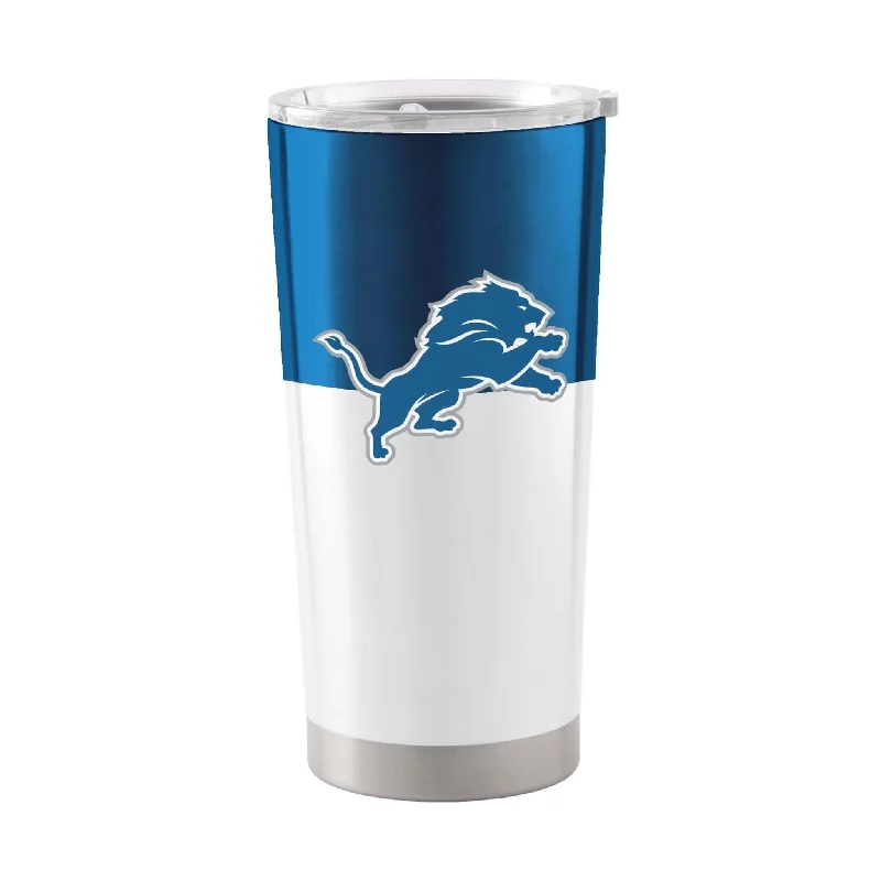 Embossed Team Mug-Detroit Lions Colorblock 20oz Stainless Tumbler