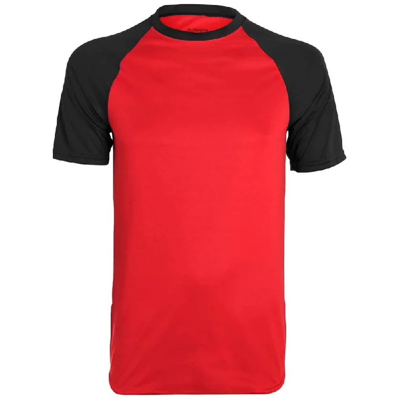 Official Baseball Jersey-Wicking Retro Short Sleeve Jersey Red-Black