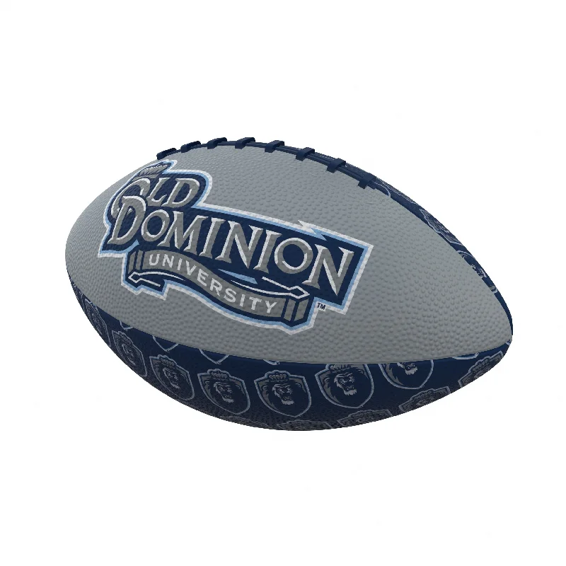 Camo Rugby Ball-Old Dominion Repeating Mini-Size Rubber Football