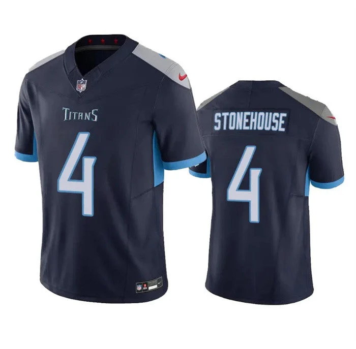 Pink Soccer Jersey-Men's Tennessee Titans #4 Ryan Stonehouse Navy 2023 F.U.S.E. Limited Football Stitched Jersey