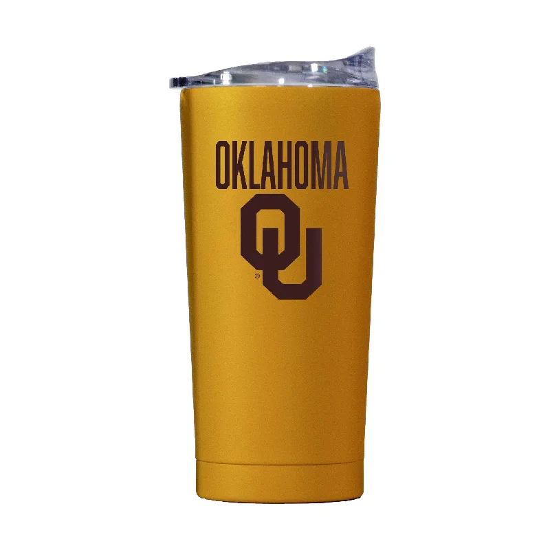 School Team Mug-Oklahoma 20oz Huddle Powder Coat Tumbler