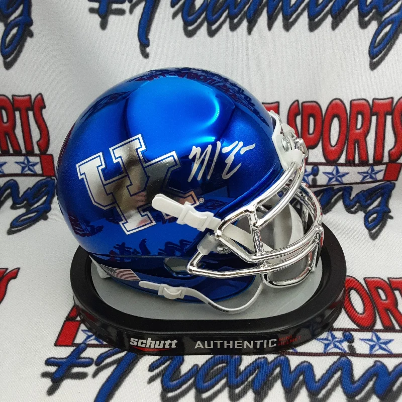 Club Football Helmet-Mike Edwards Authentic Signed Autographed Mini Helmet JSA.