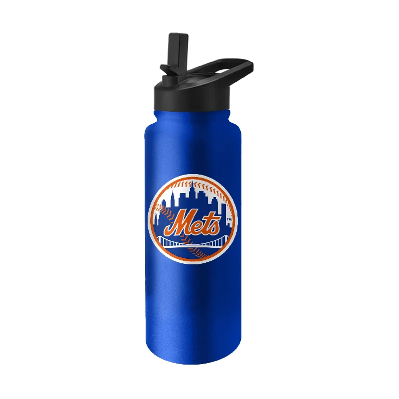 Blue Team Mug-New York Mets Logo Quencher Water Bottle