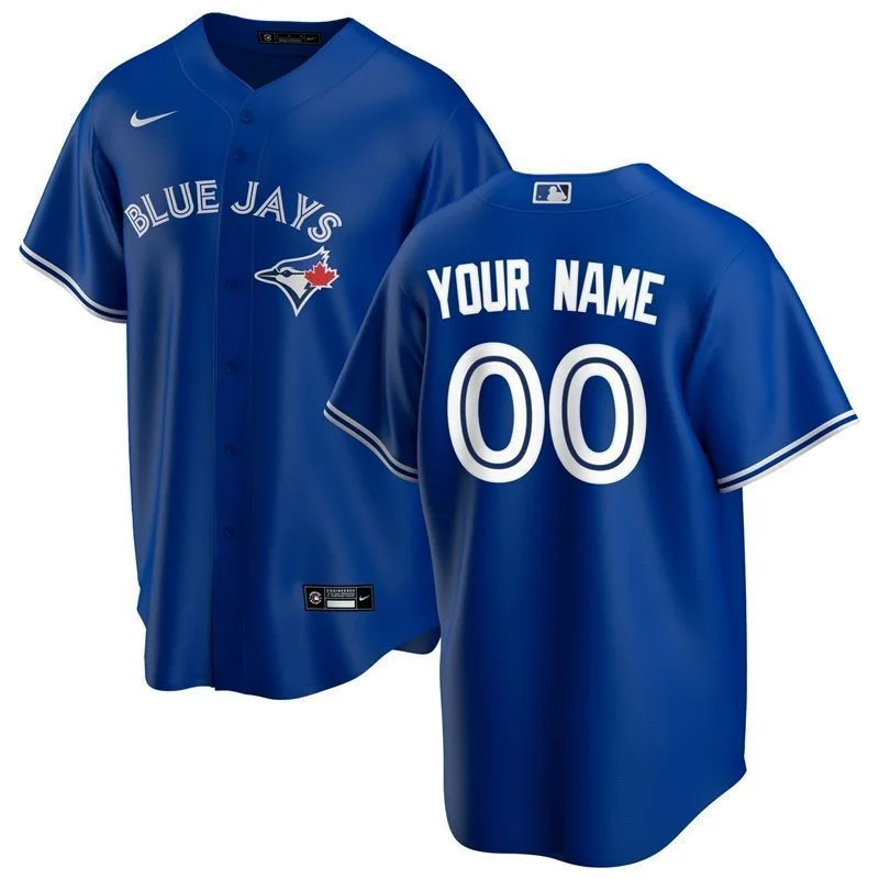 Full Button Baseball Jersey-Toronto Blue Jays Jerseys