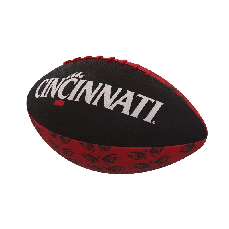 Orange Rugby Ball-Cincinnati Repeating Mini-Size Rubber Football