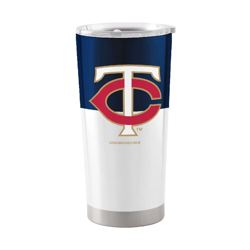 Double-Wall Team Mug-Minnesota Twins 20oz Colorblock Stainless Tumbler