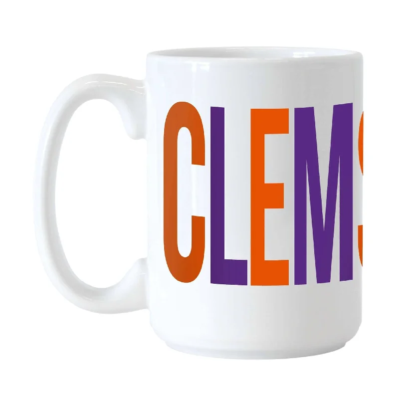 Baseball Team Mug-Clemson 15oz Overtime Sublimated Mug