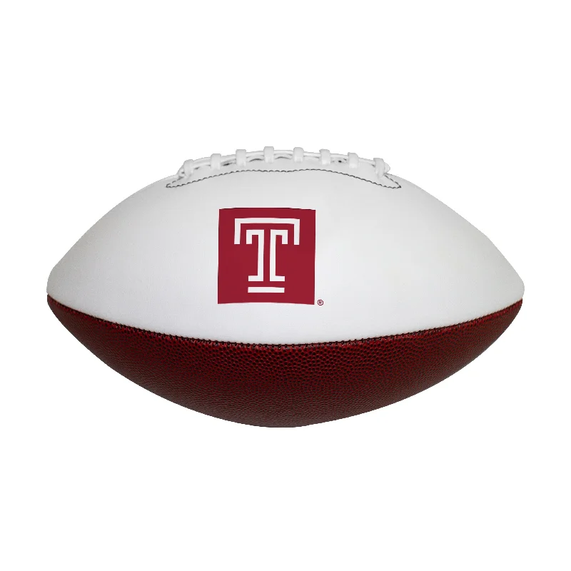 Low Pressure Rugby Ball-Temple Official-Size Autograph Football