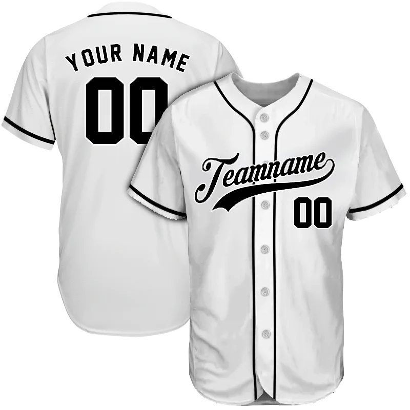 Tie-Dye Baseball Jersey-Custom White Black Baseball Jersey