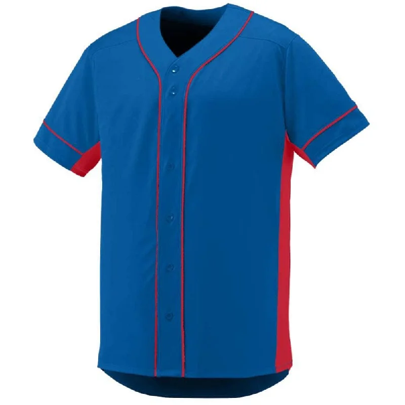 Soft Fabric Baseball Jersey-Slugger Baseball Jersey Royal-Red