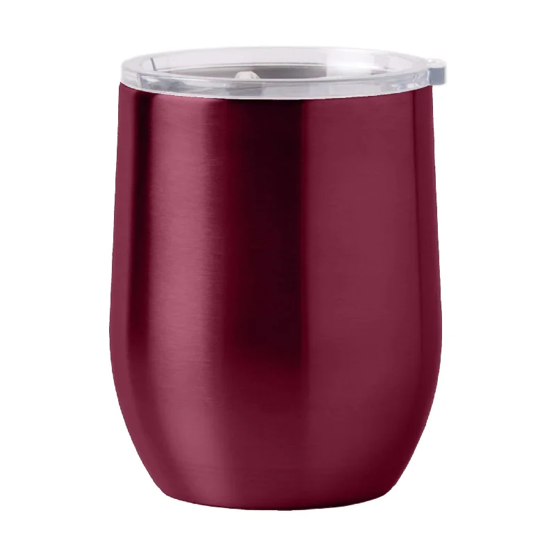 Picnic Team Mug-Plain Maroon 16oz Stainless Curved Beverage