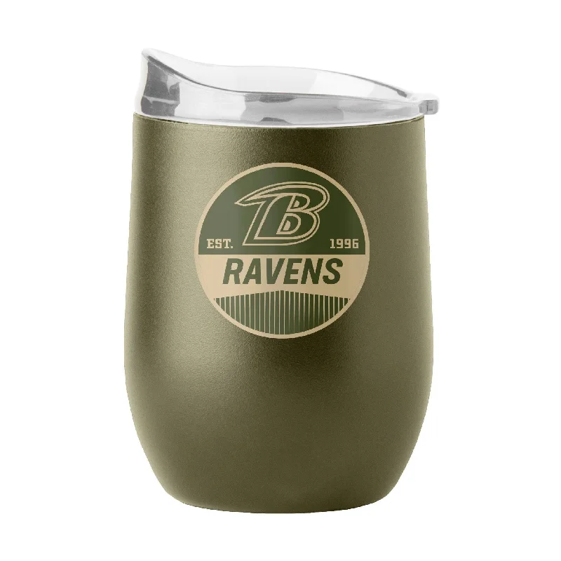 Volleyball Team Mug-Baltimore Ravens 16oz Badge Powder Coat Curved Beverage