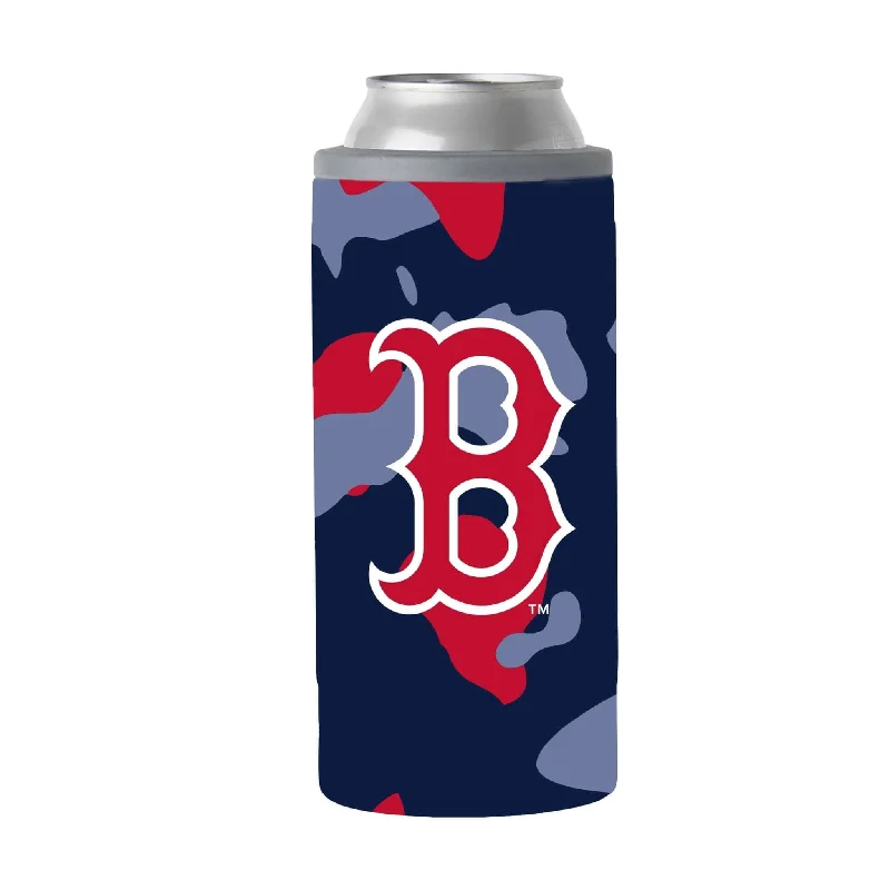 Birthday Team Mug-Boston Red Sox 12oz Camo Slim Can Coolie