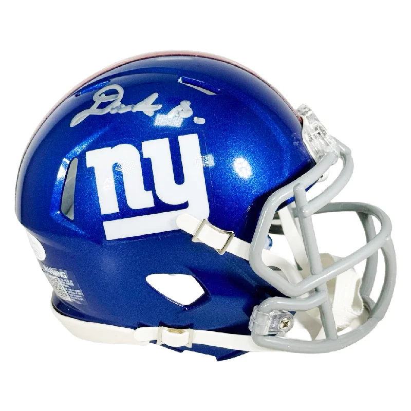 Vintage Football Helmet-Deonte Banks Signed New York Giants Speed Mini Football Helmet (JSA)