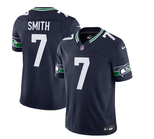 Streetwear Soccer Jersey-Men's Seattle Seahawks #7 Geno Smith 2023 F.U.S.E. Navy Limited Football Stitched JerseyMen's Seattle Seahawks #7 Geno Smith 2023 F.U.S.E. Navy Limited Football Stitched Jersey