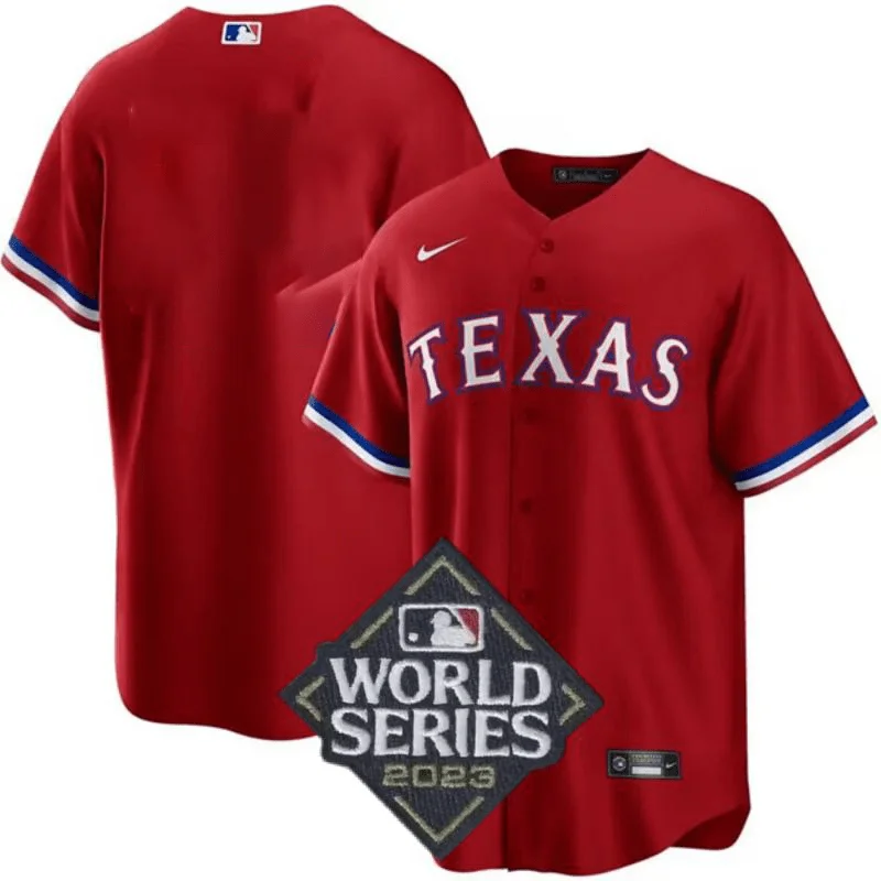 Sublimated Baseball Jersey-Texas Rangers World Series Jerseys