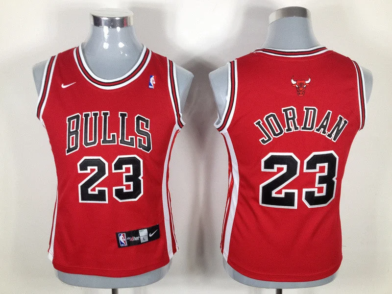 Blue Basketball Jersey-Bulls 23 JORDAN Red New Fabric Women Basketball Jersey