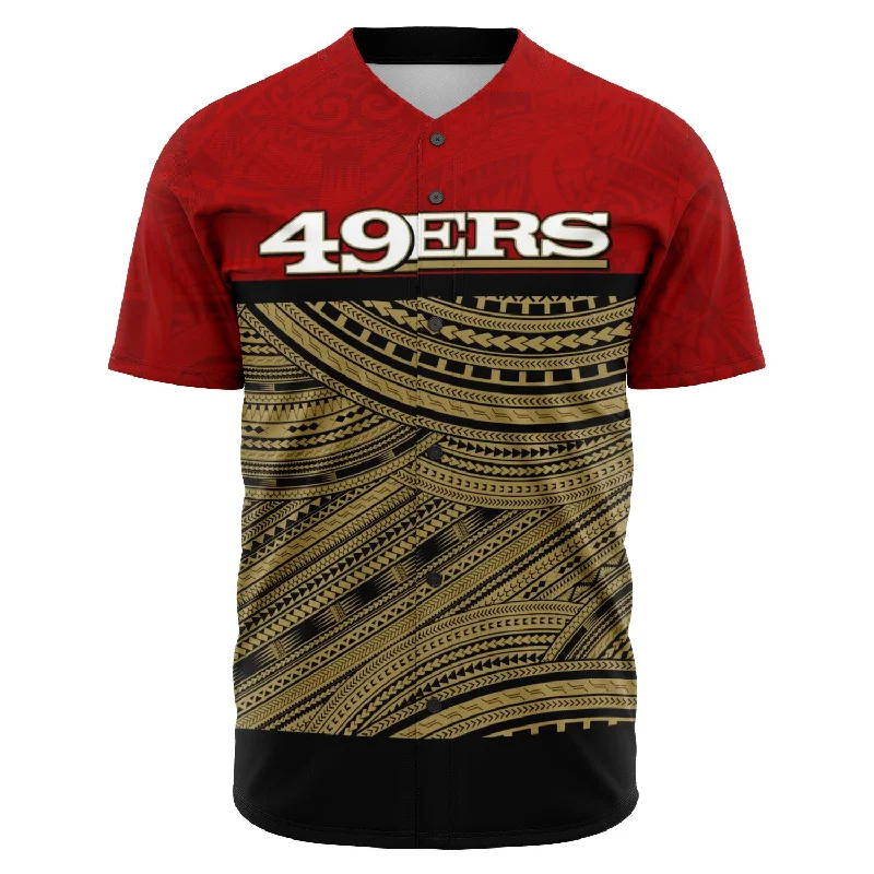 Winter Baseball Jersey-San Francisco 49ers Baseball Jerseys 3